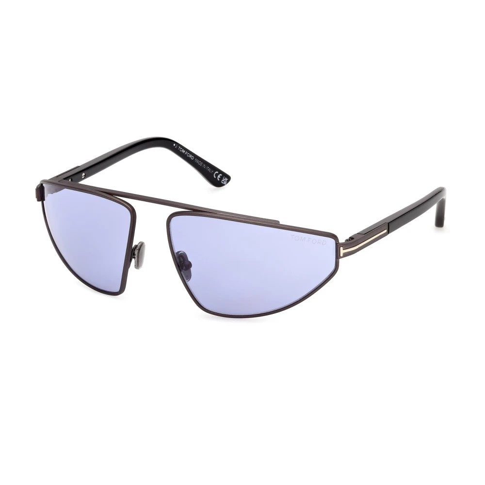 Tom Ford FT1399-6413Y-64 Matte Dark Ruthenium Pilot  64mm Sunglasses