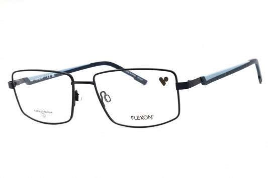 Flexon FLEXON H6085-413 eyeglasses in matte navy frame with clear demo lenses