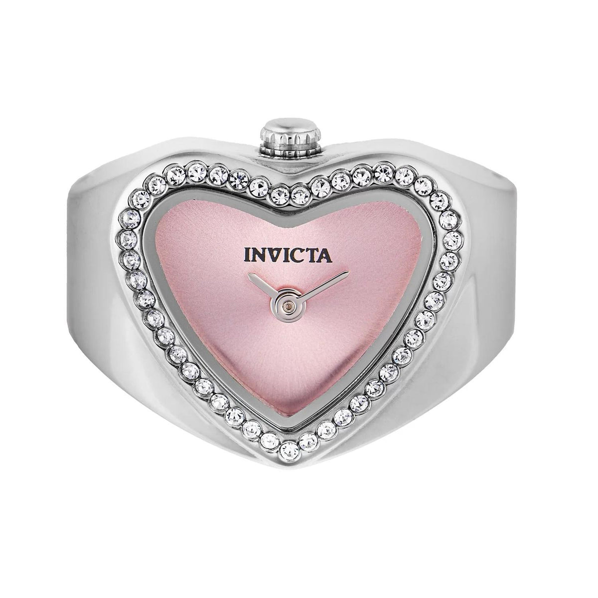 Invicta 49571 watch with pink dial and stainless steel band