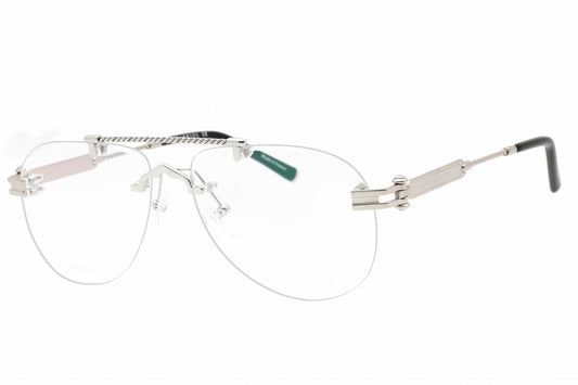 Charriol PC75106-C02 eyeglasses in shiny silver frame with clear lenses