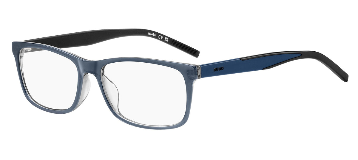 Hugo HG1342/G-OXZ-54 Blue Rectangle Eyeglasses 54mm Eyeglasses
