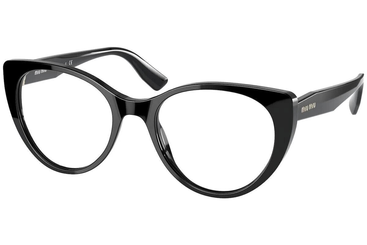 Miu Miu 0MU06TV-1AB1O1-48 Black Sunglasses EYEGLASSES 48mm Eyeglasses