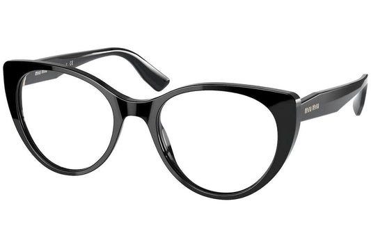 Miu Miu 0MU06TV-1AB1O1-48 Black Sunglasses EYEGLASSES 48mm Eyeglasses