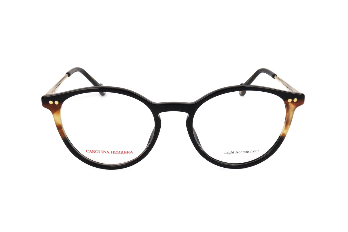 Carolina Herrera HER-0166-WR7-51 eyeglasses in black/havana frame with demo lenses