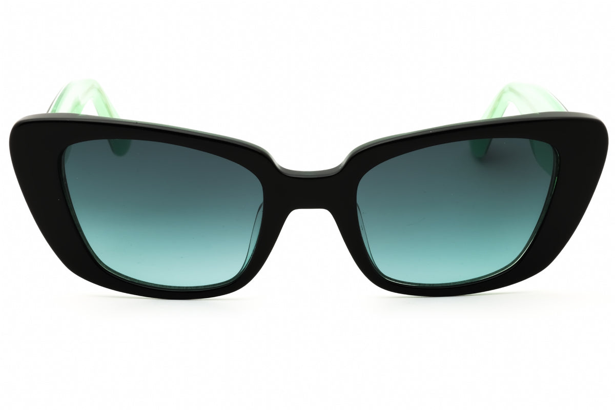 Kate Spade FABIA/S-07ZJ IB BLACK GREEN Cat eye Sunglasses 51mm Sunglasses