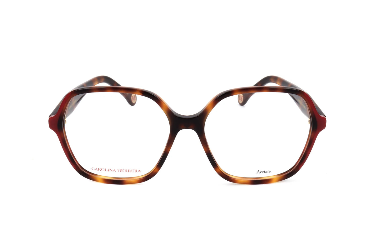 Carolina Herrera HER-0203 O63 Brown Rectangle Eyeglasses 54mm Eyeglasses