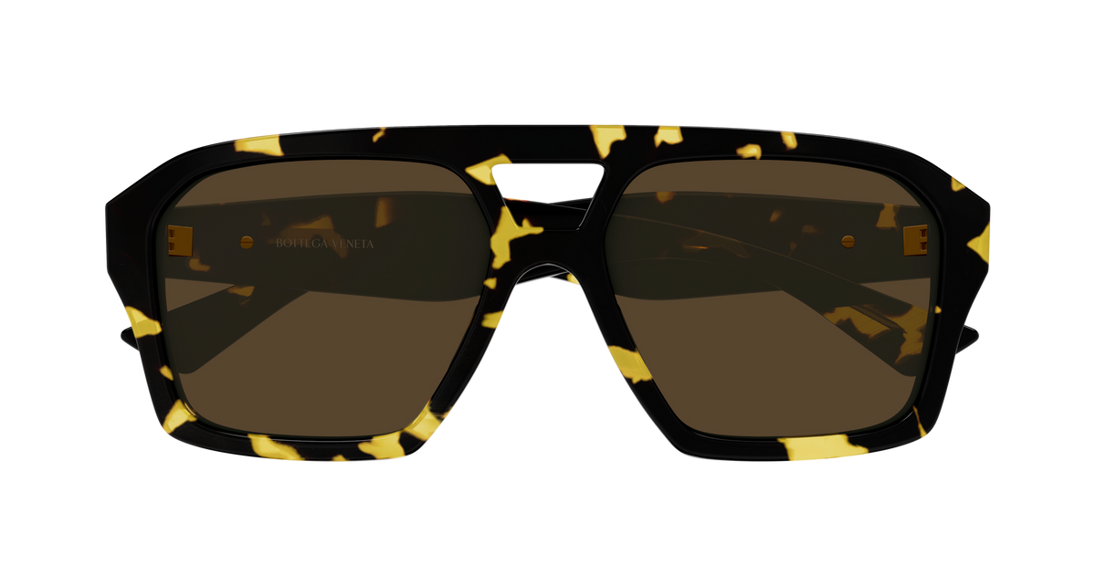 Bottega Veneta BV1501S-002-56 Havana Rectangular  56mm Sunglasses