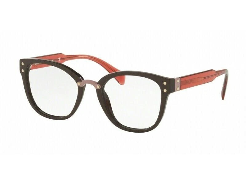Miu Miu 0MU04QV-DHO1O1-52 Brown Full Rim EYEGLASSES 52mm Eyeglasses
