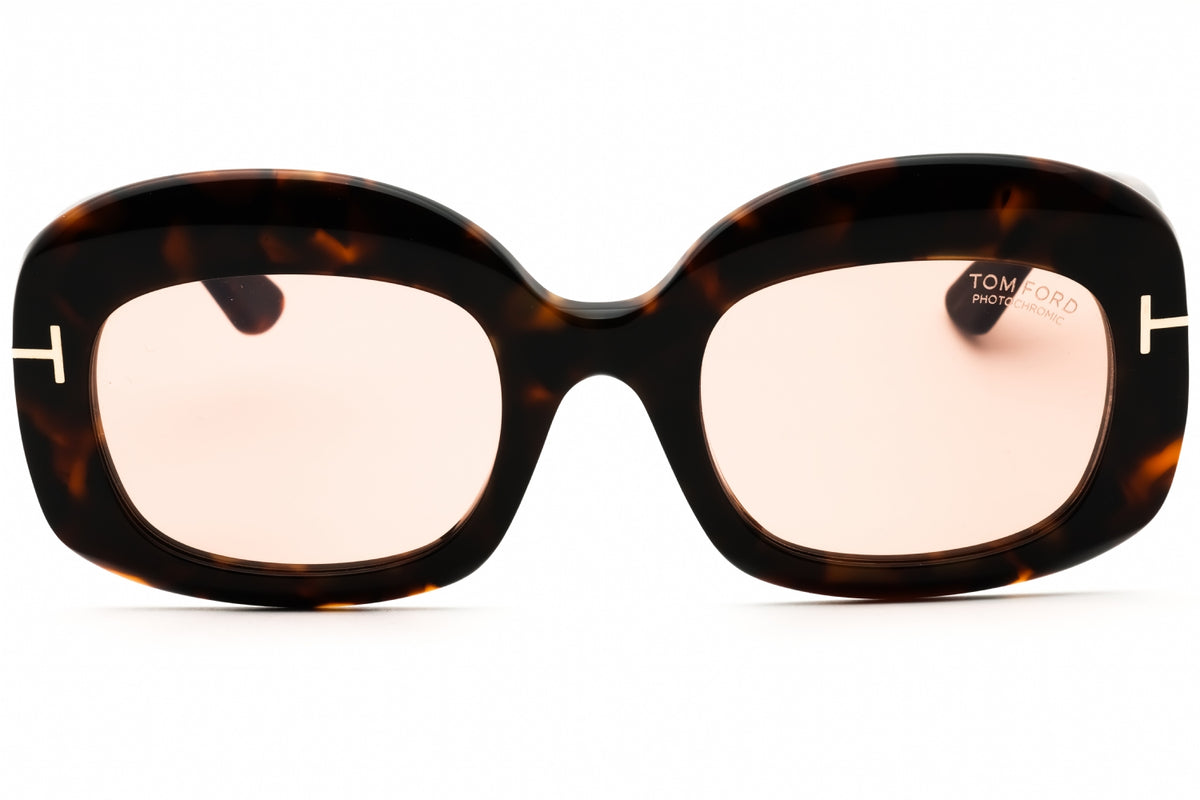 Tom Ford FT1219-52Y dark havana Oval Sunglasses 53mm