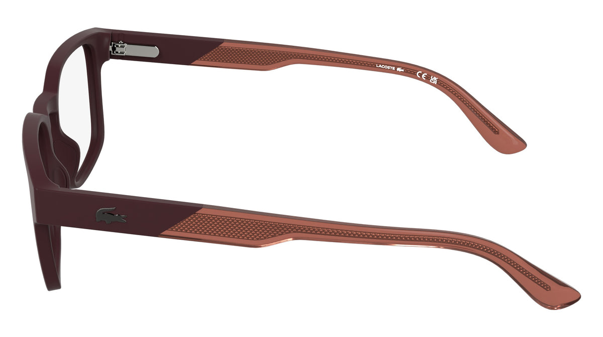 Lacoste L4010-601-53 MATTE BURGUNDY Rectangle Eyeglasses 53mm Eyeglasses