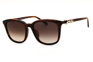 Gucci GG2057SK-002 Shiny brown Rectangular Sunglasses 56mm