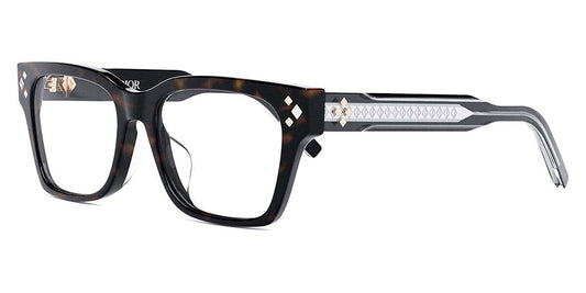 Christian Dior DIAMONDO-S1F-DM50063F-003 eyeglasses in black frame with demo lenses