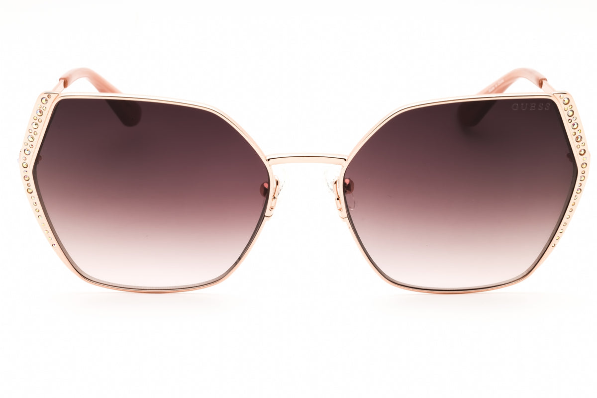 Guess GU7843-S-28Z shiny rose gold Oversized Sunglasses 61mm Sunglasses