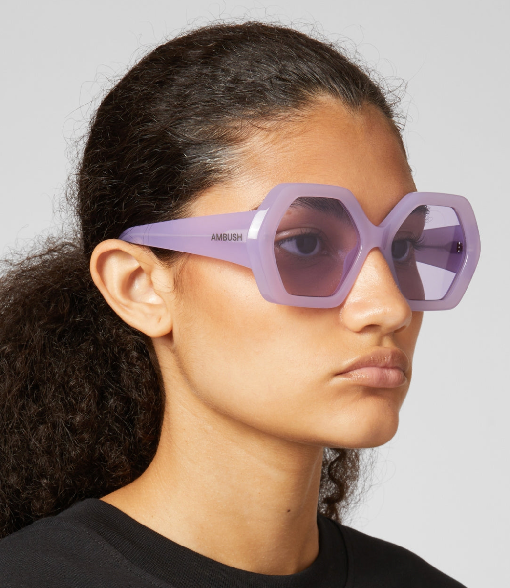 Ambush Eirene sunglasses in eirene purple purple frame with purple lenses