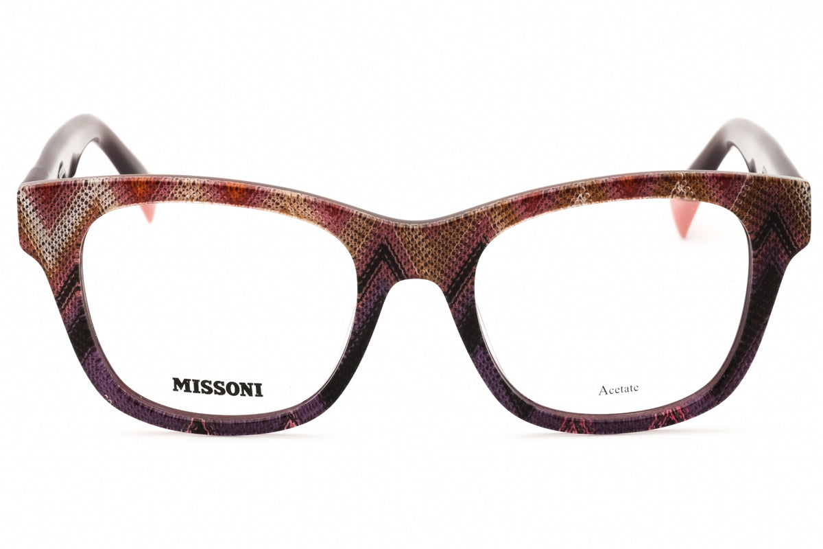 Missoni MIS 0104-0S68 00 PTTPNK VIO Rectangular Eyeglasses 50mm Eyeglasses