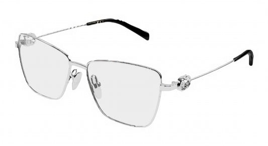 Gucci GG2226o-002 eyeglasses in silver frame with clear lenses
