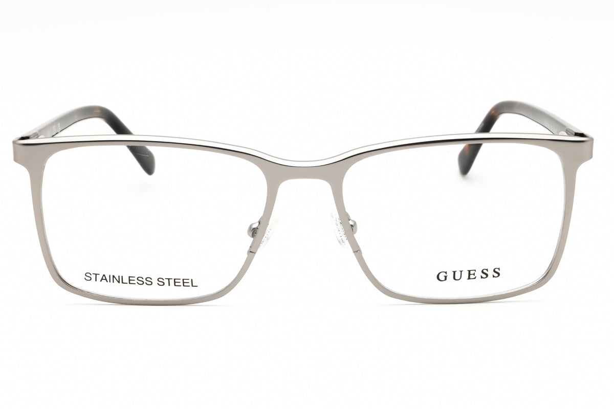 Guess GU50193-009 matte gunmetal Rectangular Eyeglasses 56mm Eyeglasses