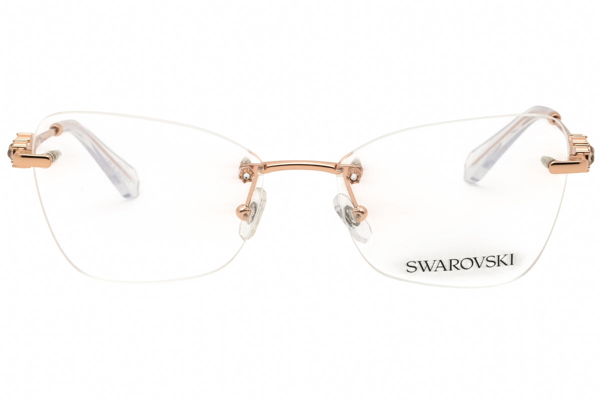 Swarovski 0SK1014-4014 Rose Gold Cat eye Eyeglasses 53mm Eyeglasses