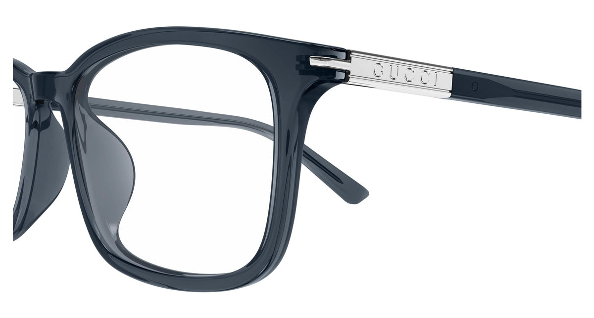 Gucci GG1900OA-002 Gray Rectangular Eyeglasses 56mm Eyeglasses