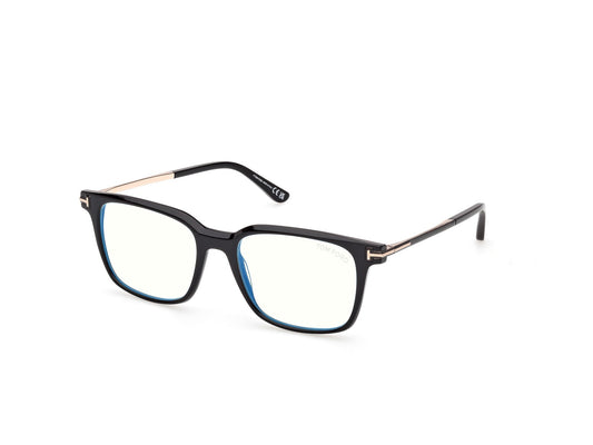 Tom Ford FT6124-B-53001-53 Shiny Black Square  53mm Eyeglasses
