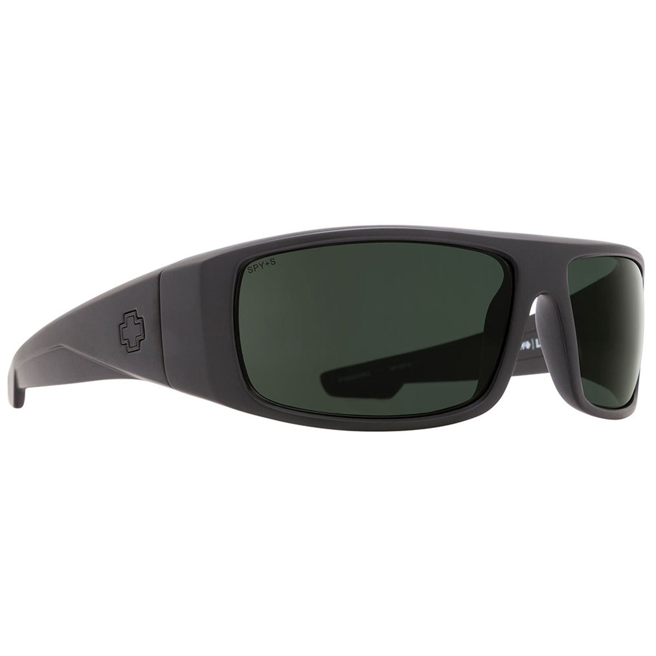 Spy LOGAN- Matte Black ANSI RX/Happy Gray Green 61mm New Sunglasses
