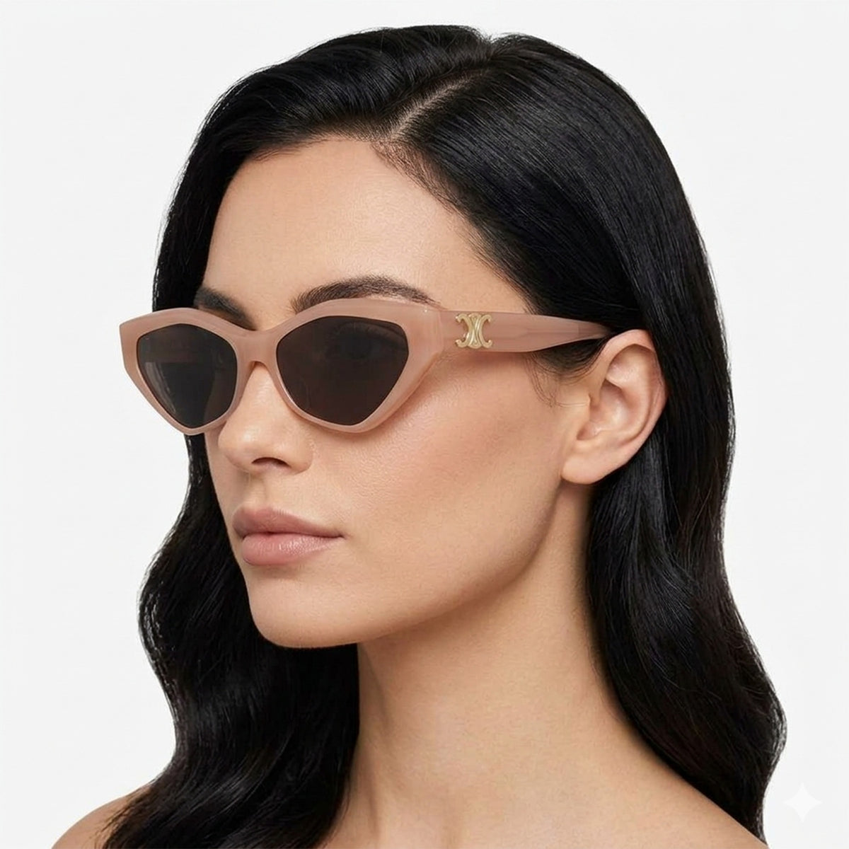 Celine CL40323U-5672A Pink Cat Eye Sunglasses 56mm