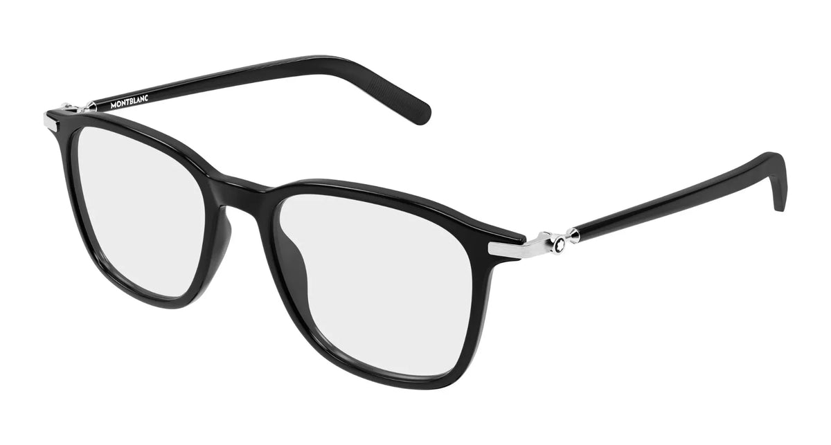 Mont Blanc MB0499O-001 Black Rectangular Eyeglasses 52mm Eyeglasses