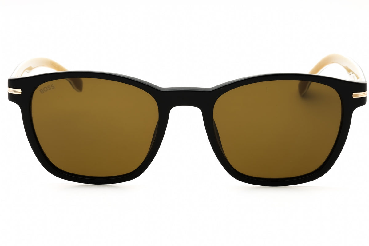 Hugo Boss BOSS 1505/S-0807 70 BLACK Rectangular Sunglasses 52mm Sunglasses