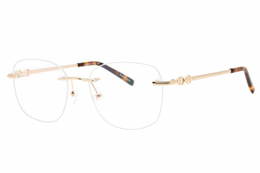 Charriol PC71072-C01 eyeglasses in shiny gold frame with clear lenses