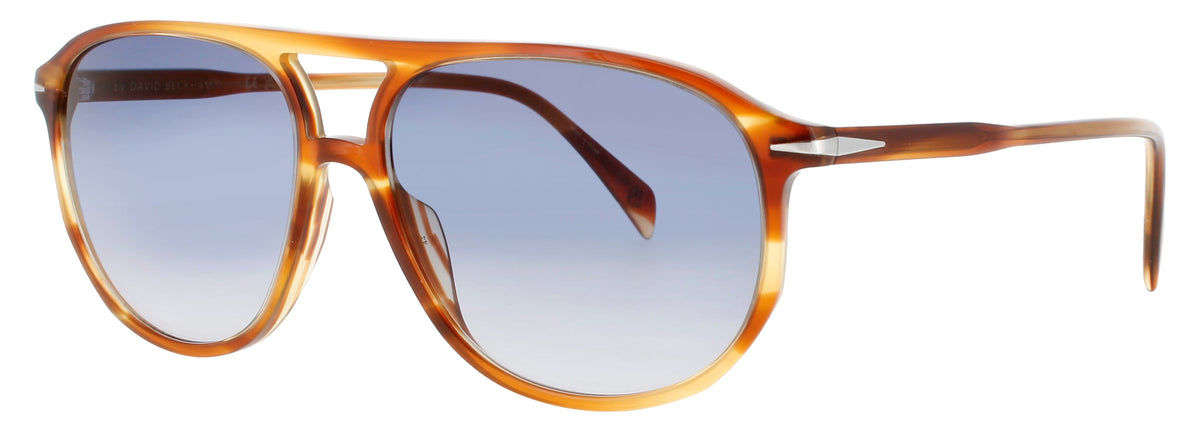 David Beckham DB-1159/S-EX4/2A BROWN HORN  Men's Sunglasses 58mm