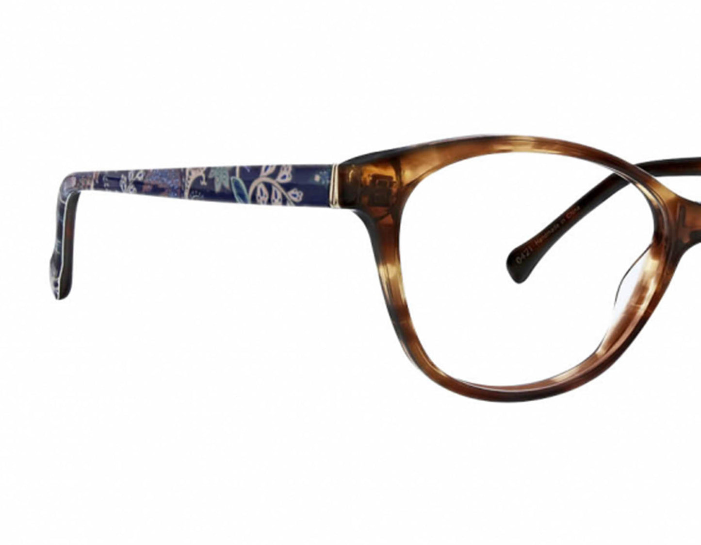 Vera Bradley Brienne Java Navy Camo 5016 50mm New Eyeglasses