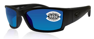 Costa del Mar 0CB01 OBMGLP Black Rectangle Sunglasses 62mm