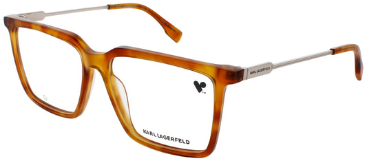 Karl Lagerfeld KL6114-240-55 Havana Square Eyeglasses 55mm