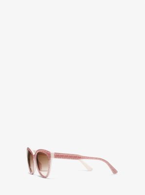Michael Kors 0MK2158-310511-55 Mk Signature Pvc Ballet Pink Square SUNGLASSES 0mm Sunglasses