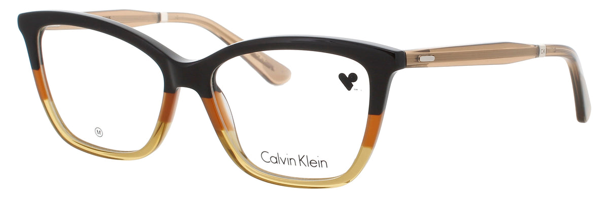 Calvin Klein CK23545-206-53 DARK BROWN / CARAMEL  Men's Eyeglasses 53mm
