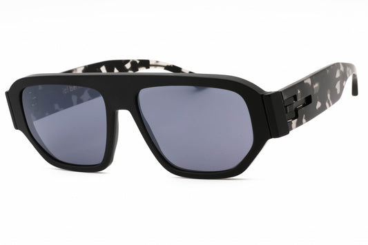 IC Berlin Sam-A068279000279211507 Black Rectangle Sunglasses 57mm
