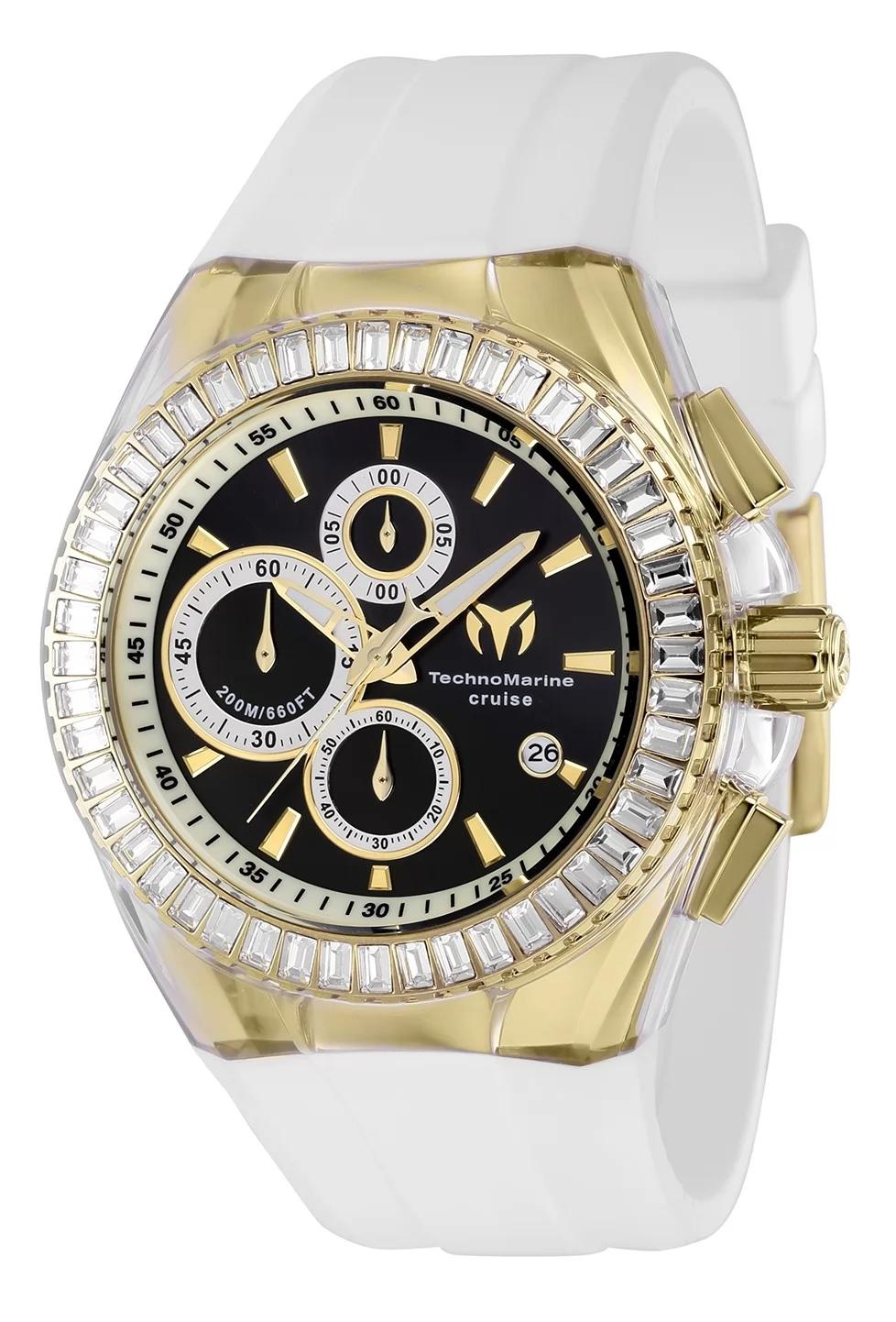 TechnoMarine TM-121153 TM-121153 Watch - Black Dial Silicon Band