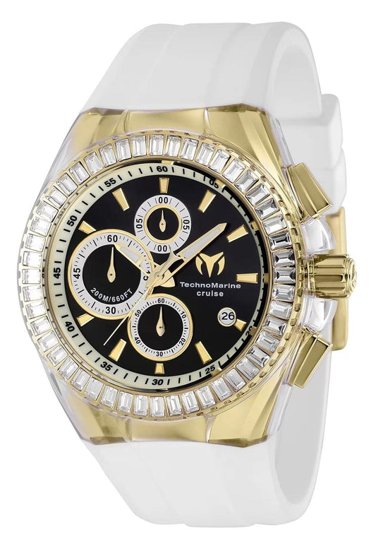 TechnoMarine TM-121153 TM-121153 Watch - Black Dial Silicon Band