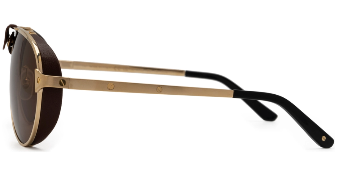 Cartier CT0296S-005 sunglasses in brown frame with brown lenses