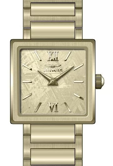 Invicta 50164 Quartz Watch Gold Dial Stainless Steel 23mm Lady