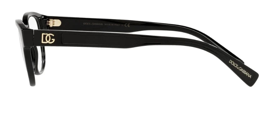 Dolce Gabbana 0DG3340-501-51 Black Aviator EYEGLASSES 0mm Eyeglasses