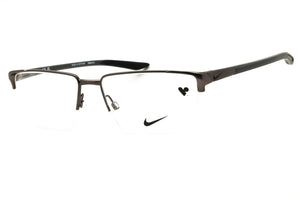 Nike 8054 N-070 Satin Gunmetal Rectangular Eyeglasses 55mm