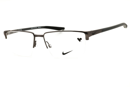 Nike NIKE 8054 N-070 Satin Gunmetal Rectangular Eyeglasses 55mm Eyeglasses
