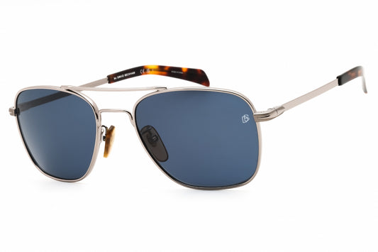 David Beckham DB 7019/S-06LB KU Silver Rectangle Sunglasses 55mm