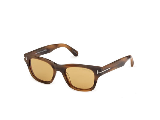 Tom Ford FT1357-5055E-50 Coloured Havana Square  50mm Sunglasses