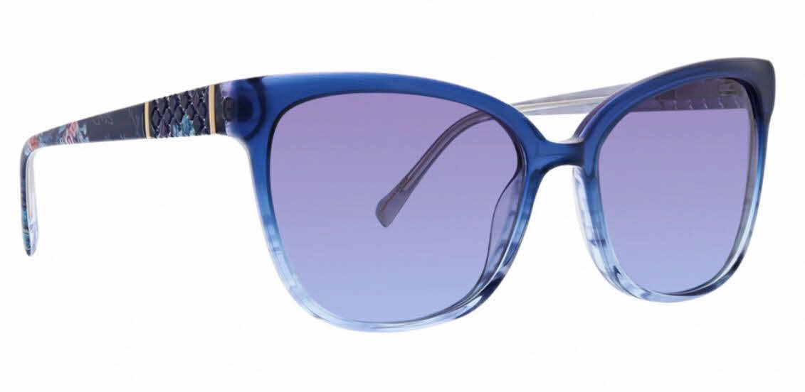 Vera Bradley Andrea P Black Bandana Medallion 5617 56mm New Sunglasses