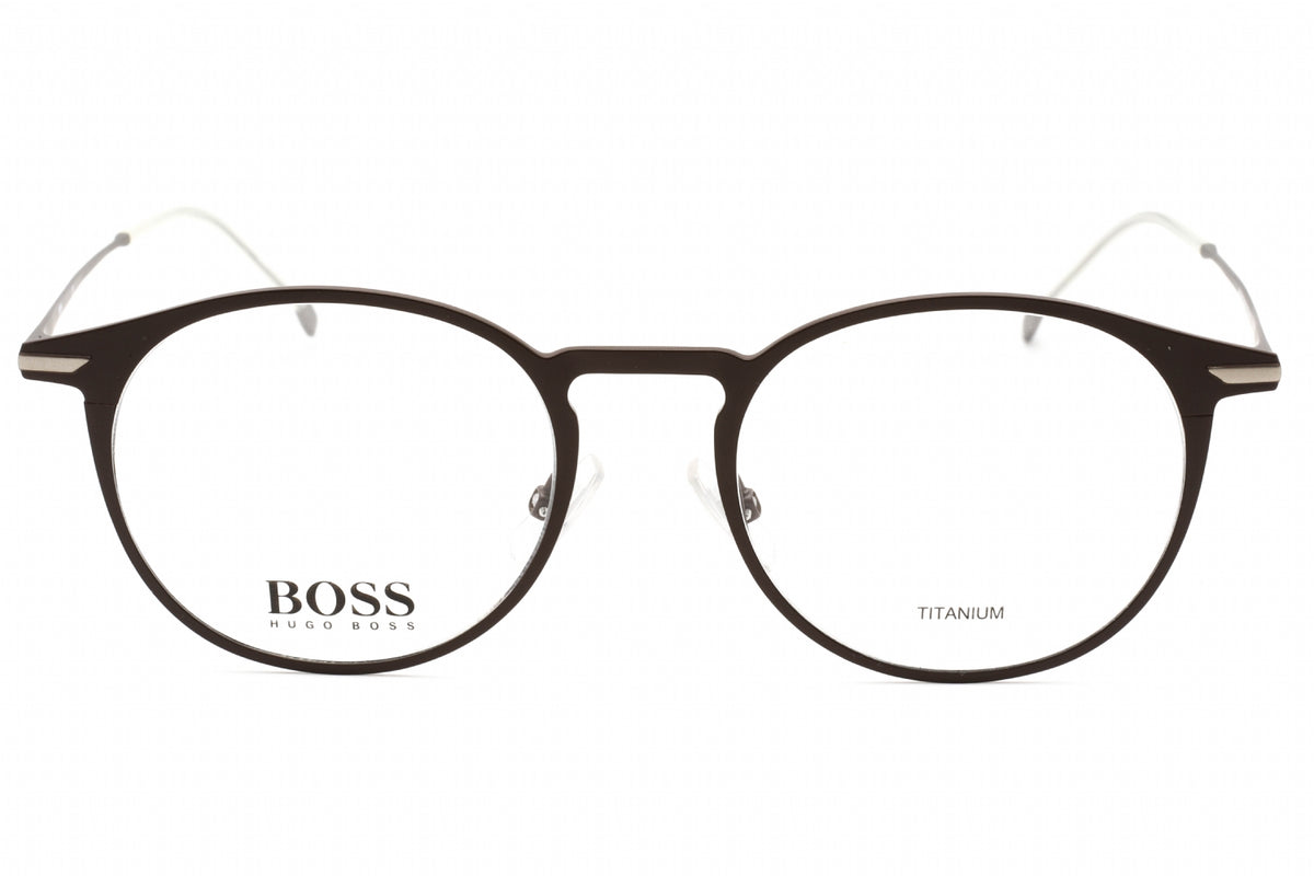 Hugo Boss BOSS 1252-04IN 00 Black Round Eyeglasses 50mm