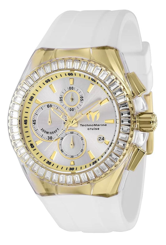 TechnoMarine TM-121154 TM-121154 Watch - Silver Dial Leather Band