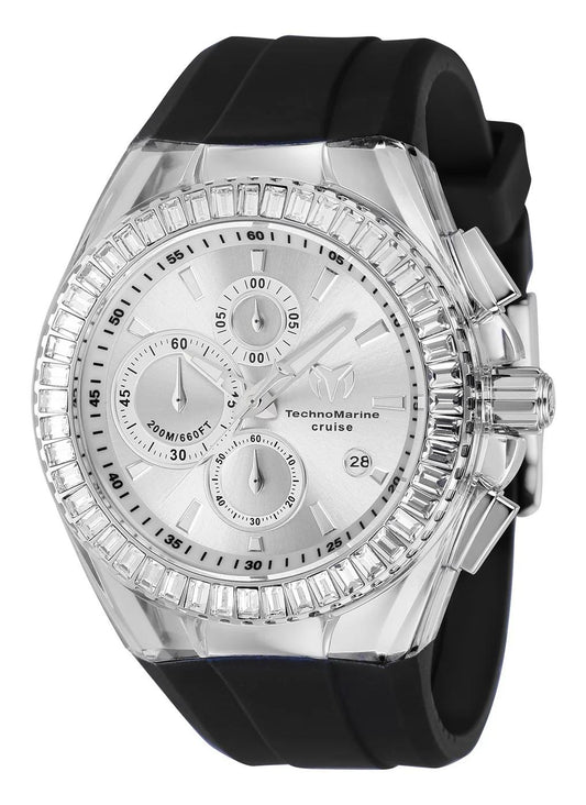 TechnoMarine TM-121150 TM-121150 Watch - Silver Dial Silicone Band
