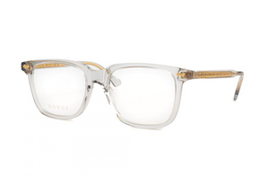 Gucci GG0737o-010 Grey Rectangle Eyeglasses 53mm